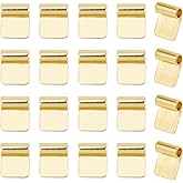 arricraft 20 Pcs Glue on Bails, Silver Glue-On Flat Pad Bails with Loop Wide Pad Metal Spoon Bails Pendants Charms Connector Hanger for DIY Pendant Necklace Jewelry Making, 18×15.5mm