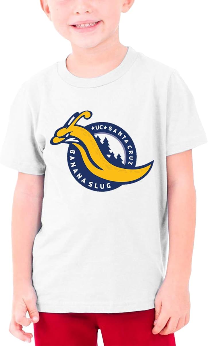 Kids T Shirts Santa Cruz Banana Slugs Short Sleeve Shirt O-Neck Top Tees