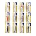 LotFancy 12PCS Fishing Lures, Hard Bait Minnow Lures with Treble Hook, Topwater Fishing Bait for Bass Trout Walleye, Swimbait Sinking Lure Kit for Freshwater/Saltwater, Length from 1.57” to 3.66”