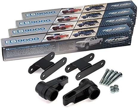 Heavy Metal Suspensions - Fits 2006-2010 Hummer H3 (4WD) Adjustable 1" to 3" Front Torsion Keys + 2" Rear Lift Shackles + Extended ProComp Shocks High Strength Carbon Steel Lift Kit