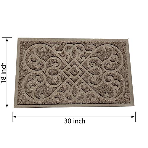 PetLike Cat Litter Mat Kitty Litter Mats for Tray Boxes, Kitty Litter Trapping Mat House Floors Clean (Tan)
