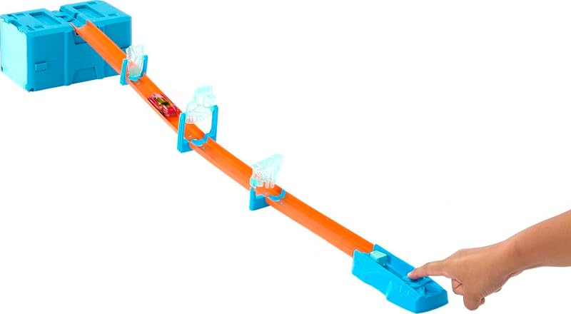 Hot Wheels Ice Crash Track Builder Set with 1 Car HKX40