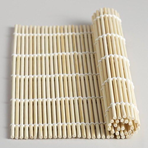 9.5" Square Natural Bamboo Sticks Maki Sushi Making Roll Roller Mat--2 pcs