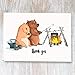 40 Animal Thank You Cards - With Yellow Envelopes