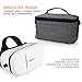 VR Headset Case, Samsung Gear VR Virtual Reality Headset 3D Glasses, Travel Carrying Mozeat Lens VR Bag Case, Works with Samsung, iPhone, LG and so on Smartphone, Gray