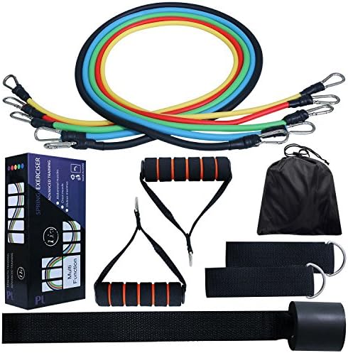Resistance Bands Set, Yomodo Exercise Cords With 11pc Door Anchor &amp; Ankle Strap&amp; Waterproof Carry Case For Resistance Training, Physical Therapy, Home Gyms Workouts Fitness Yoga
