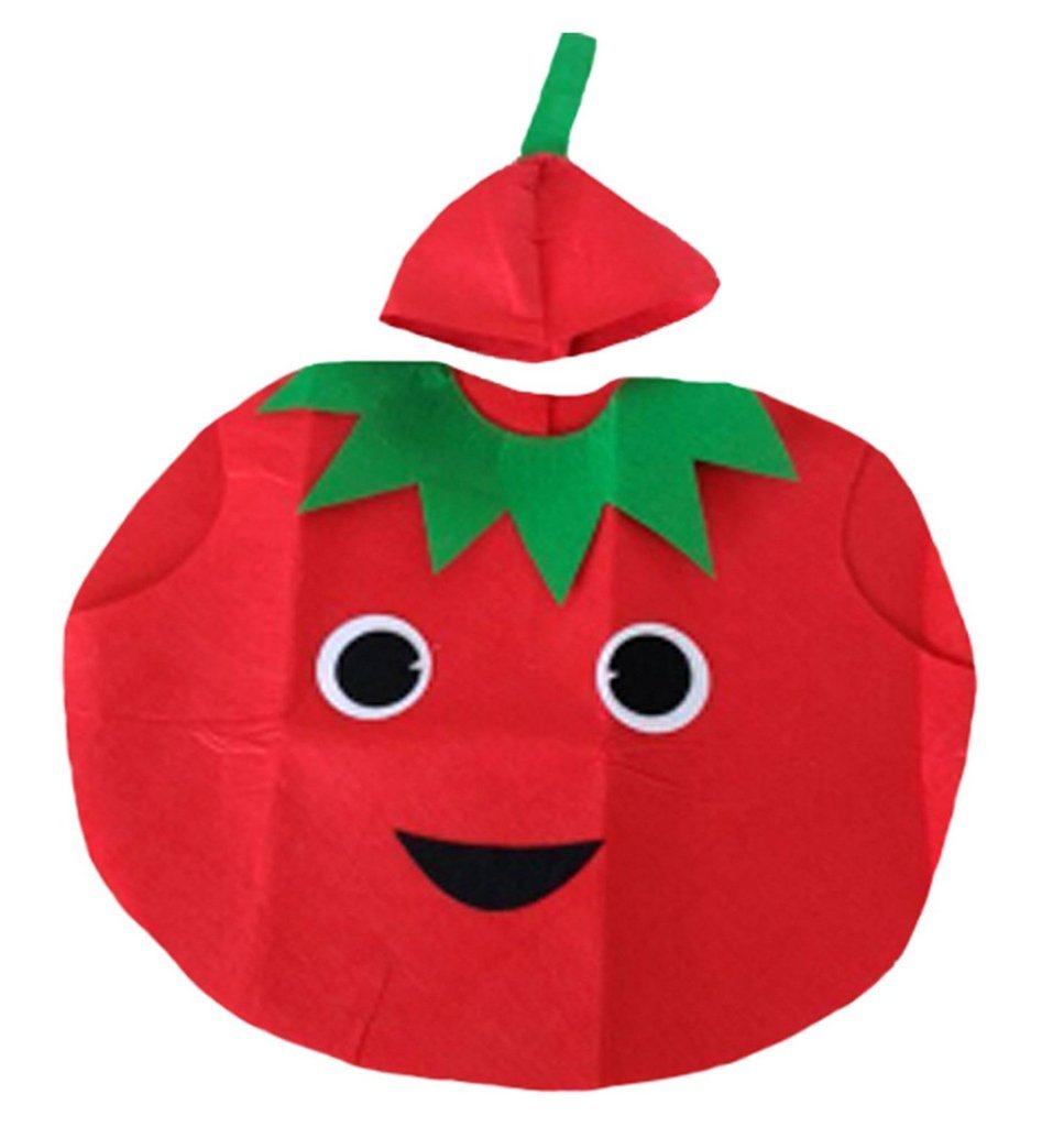 Petitebelle Fruit Animal Novelty Unisex Children Kids Costume (Tomato, 3-7year)