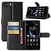 DOOGEE X5 Case, Doogee X5 Pro Case, Fettion Premium PU Leather Wallet Phone Cases Flip Cover with Stand Card Holder for Doogee X5 / Doogee X5 Pro Smartphone (Wallet - Black)