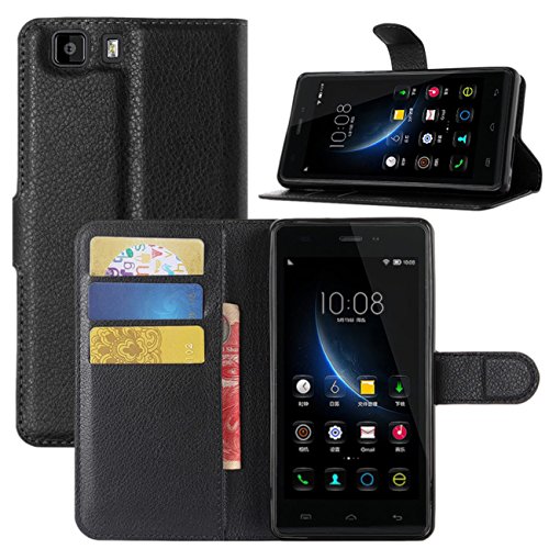 DOOGEE X5 Case, Doogee X5 Pro Case, Fettion Premium PU Leather Wallet Phone Cases Flip Cover with Stand Card Holder for Doogee X5/Doogee X5 Pro Smartphone (Wallet - Black)