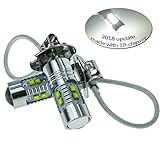 XY-AUTO H3 Fog Light LED Cool White Bulb Super Bright 12V-24V Pack of 2