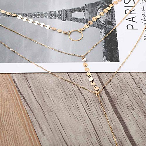 1 Jovono+Necklace+Choker+Sequin+Clavicle