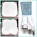 Nyche Designs Crisscross Adjustable Bed Sheet Straps Suspenders Model W1 (Set of 2, White)