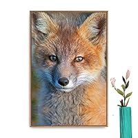 Framed Canvas Wall Art Christmas Santa Claus Canvas Prints Home Artwork Decoration for Living Room,Bedroom - 16x24 inches