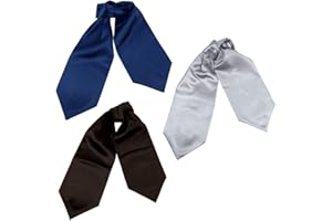 Dan Smith Silk Cravat Tie For Wedding Famliy Shirt Cravat Scarves Pocket-Square Cuff Set