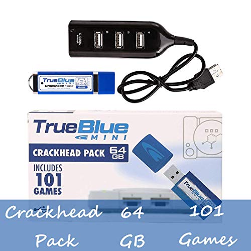 FenglinTech True Blue Mini Crackhead Pack for Playstation Classic - 64G - 101 Games