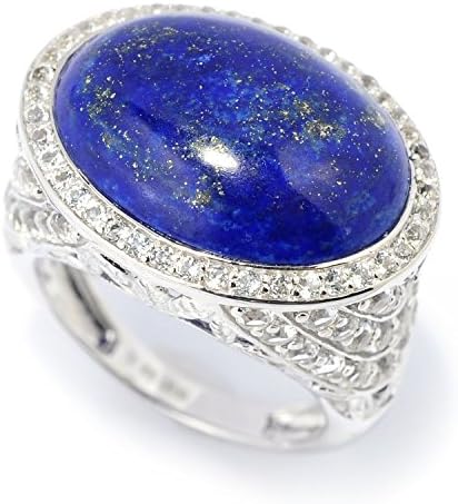 Sterling Silver 14.62ctw Lapis Lazulli Cocktail Ring SZ 5,6,7,8,9,10
