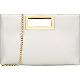 KKXIU Women Clutch Purse Elegant Pleated Evening Bag for Wedding Prom Bridal with Chain Strap