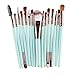 Tenworld 15 pcs Makeup Brush Set Tools Make-up Toiletry Kit Wool Make Up Brush Set