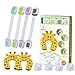 deftget Safety Cabinet Lock Baby Proofing Kit 10 Piece - Adjustable Child Safety Cabinet Locks, Table Edge & Corner Guards,Door Stopper Protector Set - Home Safety Kits Gift TM