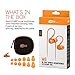 MEE audio Sport-Fi M6 Noise Isolating In-Ear Headphones with Memory Wire (Orange)