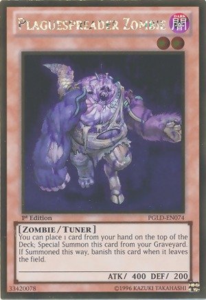 Yu-Gi-Oh! - Plaguespreader Zombie (PGLD-EN074) - Premium Gold - 1st Edition - Gold Rare
