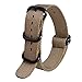 Ritche Christmas Gift 22mm Light Tan Military Ballistic Nylon Strap With Black Heavy Buckle Compatible with Timex weekender watch band, White Elephant Gifts, Stocking Stuffers for Men