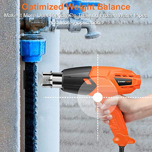 image for Enertwist Dual Temperature Heat Gun Kit - 122℉~1112℉(50℃~600℃)