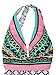Summer Bay Womens Deep V-neck Cross-Back High Cut One Piece Monokini Swimsuit Pattern Swimmwear, Pink, X-Large (US 14-16)