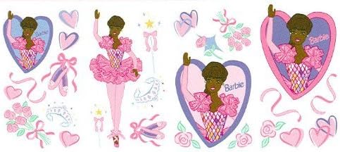 African American Barbie Jumbo Stick Up - Wall Decal