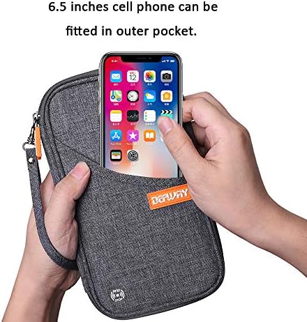 Travel Wallet RFID Blocking Document Organizer Bag, Family Passport Holder 7 Travel Wallet RFID Blocking Document Organizer Bag, Family Passport Holder