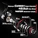 KastKing Sharky II Fishing Reel - Smooth Spinning Reel - 41.5 Lb Carbon Fiber Max Drag - 10+1 Superior Ball Bearings – Brass Gears - Top Quality at An Affordable Price!