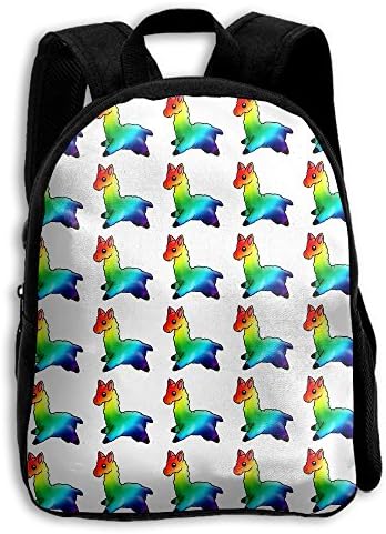 Rainbow Llama Boys Girls Popular Printing Toddler Kid Pre School Backpack Bags Lightweight