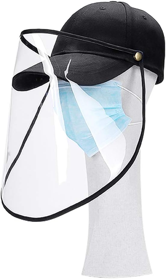 Calayu Transparent Protective Cap Multifunctional Anti-fog Cap with Double Purpose Anti-Dust Hat against Dirt.
