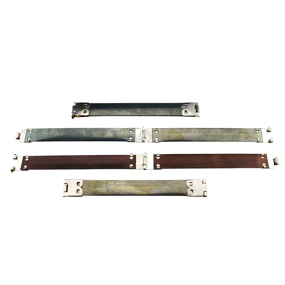 Photo 1 of Hahiyo Flex Frame Kiss Clasp 120mm Length Metal Internal Hinge Clip Hook Keep Straight Sturdy Secure Smooth Open Close for DIY Cloth Bag Coin Purse Handbag Eyeglass Headphone 16pcs Silver