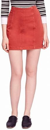 free people modern femme denim skirt