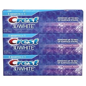 Image of Crest 3D White Toothpaste Radiant Mint 4.8 oz (3 pack)