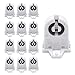 Screw Type T8 Lamp Holder JACKYLED 12-Pack UL Non-shunted Light Socket For LED Fluorescent Tube Replacements
