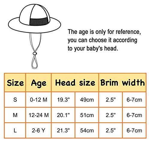 image for Simplicity Pink Baby Girl Sun Hat Toddler Beach Sun Protection Hat uv 