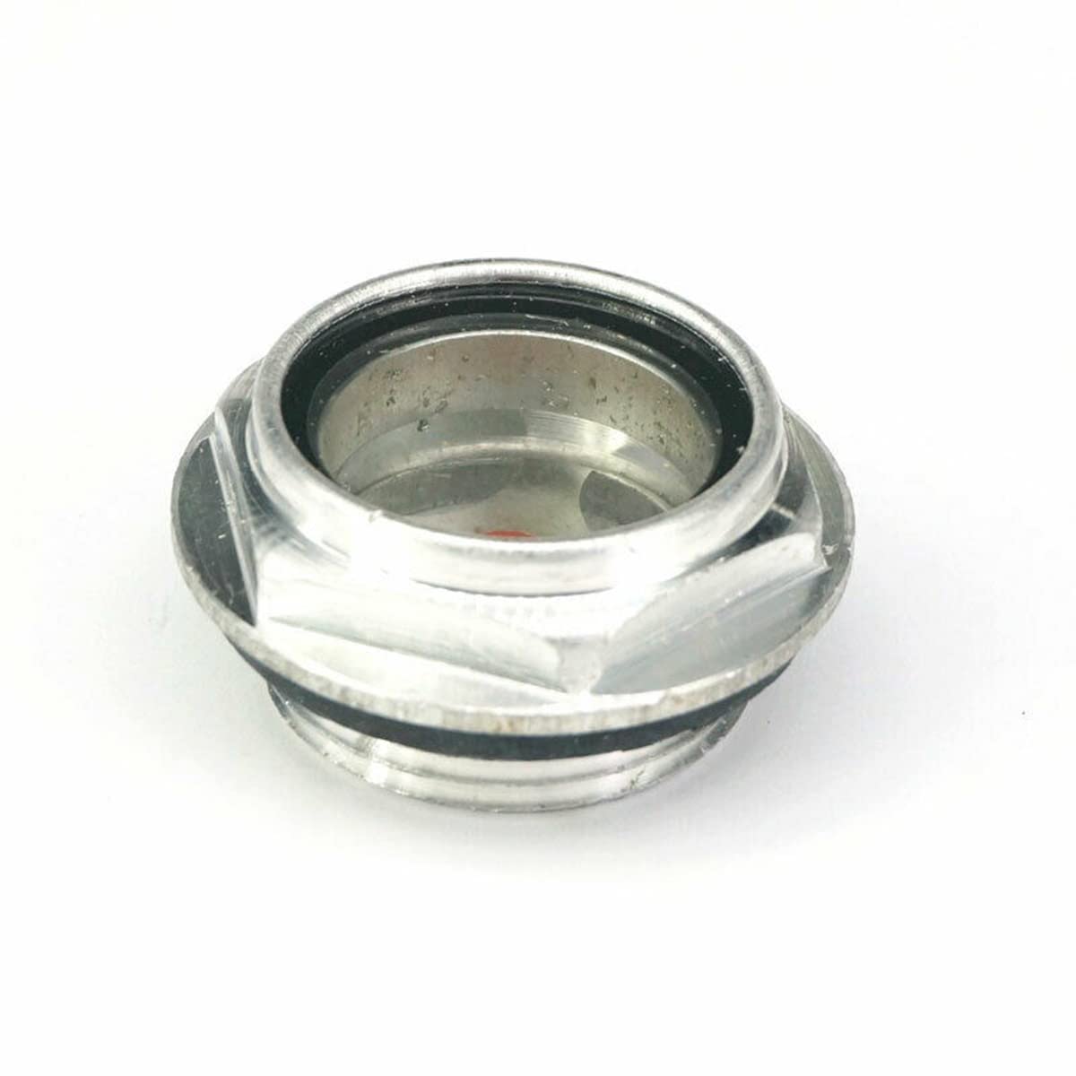 Oil Sight Glass 10 * 1 Air Compressor Fittings Aluminum Male Thread Clear Oil Level Sight Glass for Air Compressor