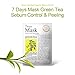 Ariul 7Days  Sheet Masks –  Antioxidant & Reduce Inflammation Korean Sheet Mask with Natural Essence for Skincare Routine, 100% Botanical Fiber Mask (Green Tea)