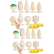 60pcs Peg Dolls Decorative Wooden Peg Doll Assorted Sizes