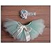 Vemonllas Newborn Photography Props Girls Princess Flower Headband &Tulle Fluffy Tutu Skirt Baby Photo Props Set