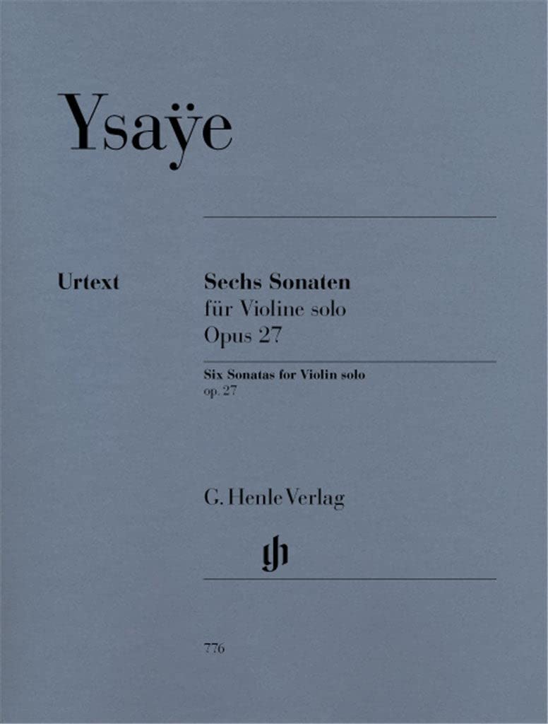 Six Sonatas for Violin solo op. 27 - violin - (HN 776)