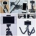 Xiner Mini Flexible Octopus Tripod with Bluetooth Remote Shutter and Universal Phone Holder for iphone Smartphone and Camera