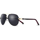 Barcur Polarized Aviator Sunglasses for Men Women Large Lens uv Protection