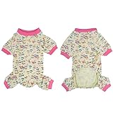 WIDEN ELECTRIC Pajamas trackSuit Pet Dog Cat Clothing Summer Skirt Pajamas JumpSuits Products Four -Feet Stripe Puppy Clothes Suit Skirts