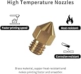 QIDI TECH 0.4mm M6 Brass Extruder Nozzles w/ PTFE Tube for X-CF Pro i-Fast 3D view 4