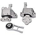 Flynsu Engine Motor &Transmission Mount Set Replacement for 2014-2021 Jeep Cherokee, 2015-2019 Chrysler 200 2.4L Part# 68192831AF, 68418876AB, 68157441AD, 3308, 3378, 3380