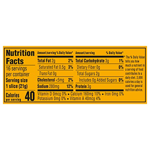 Velveeta Slices Sharp Cheddar Cheese, 16 ct Pack Pricepulse