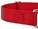 Country Brook Petz Martingale Dog Collar - Heavy-Duty Training Collar with No Buckle - Service Dog Collar for All Pups - Vibrant, Colorful Collection (Red, 1 Inch, Large)